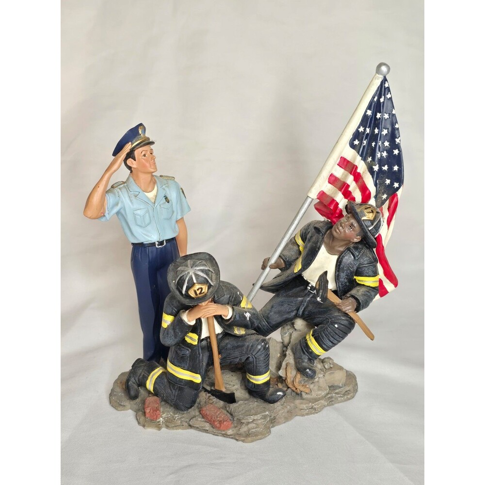 Home Interiors 2002 A Pocket Full of Hope 11829 A Hero's Salute Police Fire Fig